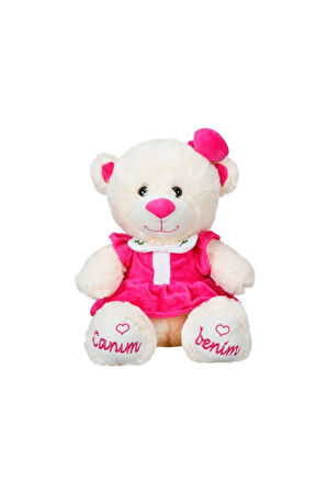 Kız Erkek Çocuk Oyuncak 8331 Canım Benim Elbiseli Peluş Ayı Kız Erkek Çocuk Oyuncak Eğitici Oyuncakl