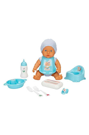 Kız Erkek Çocuk Oyuncak 3823 Bebelou Bakım Zamanı Sesli Gülen Ağlayan Bebek 32cm Kız Erkek Çocuk Oyu