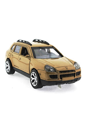 Kız Erkek Çocuk Oyuncak Çek Bırak Porsche Benzeri Kahve Metal Araba Kız Erkek Çocuk Oyuncak Eğitici