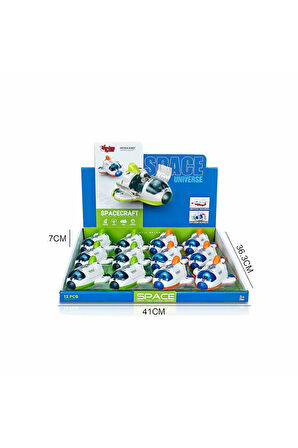 Kız Erkek Çocuk Oyuncak MG-D400-43 Sürtmeli Astronotlu Uzay Mekiği Kız Erkek Çocuk Oyuncak Eğitici O