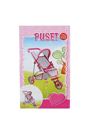Çocuk Oyuncakları Sunman 3 Tekerlekli Pembe Gri Puset Kız Erkek Çocuk Oyuncak Eğitici Oyuncaklar