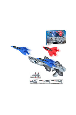 Çocuk Oyuncakları Sesli ve Işıklı Uçak Fırlatan Dart Tabancası Kız Erkek Çocuk Oyuncak Eğitici Oyunc