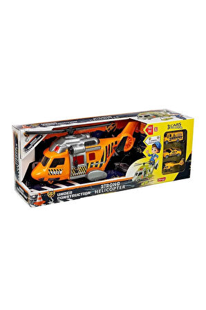 Kız Erkek Çocuk Oyuncak ERN-2006 Heroes Toys Helikopter İnşaat Seti Arabalı Kız Erkek Çocuk Oyuncak