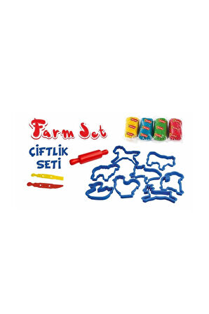 Kız Erkek Çocuk Oyuncak ERN-588 Heroes Orta Kutulu Çiftlik Oyun Hamuru Seti Kız Erkek Çocuk Oyuncak