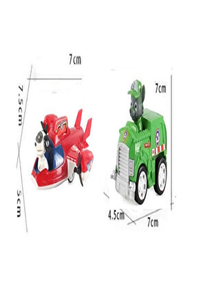Kız Erkek Çocuk Eğlenceli Oyuncaklar Paw Patrol Kahramanlar Figürlerinden Kurtarma Uçağı Ve Rocky