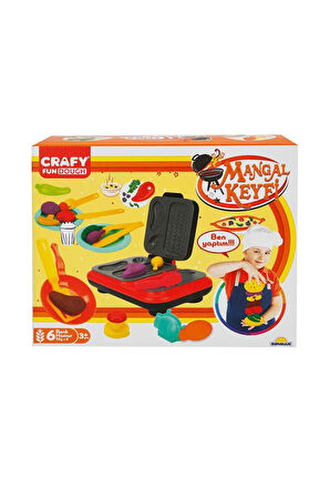 Kız Erkek Çocuk Oyuncak 2052 Crafy Mangal Keyfi Oyun Hamuru Seti 300 g 22 Parça Kız Erkek Çocuk Oyun