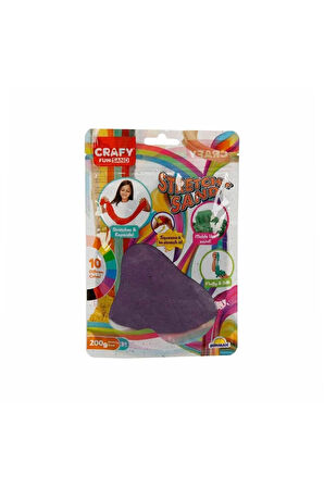 Kız Erkek Çocuk Oyuncak 3603 Crafy Streç Oyun Kumu Mor 200 g Kız Erkek Çocuk Oyuncak Eğitici Oyuncak