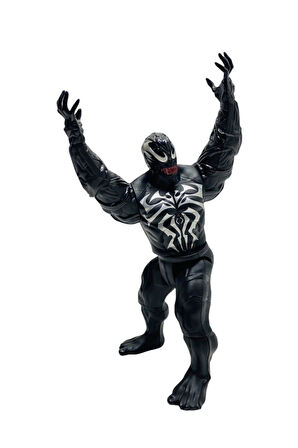 Kız Erkek Çocuk Eğlenceli Oyuncaklar Venom Oyuncak Figür Mavi Işıklı 18Cm Karakter