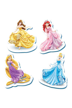 Kız Erkek Çocuk Oyuncak KS Princess My First 4 in 1 Puzzle Kız Erkek Çocuk Oyuncak Eğitici Oyuncakla