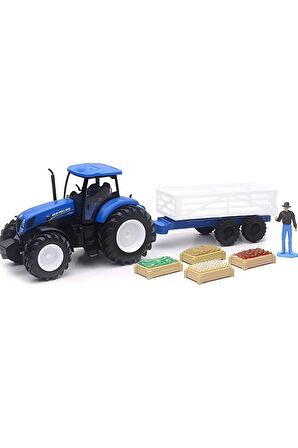 Kız Erkek Çocuk Oyuncak New Holland 1/32 Çiftlik Aracı ve Traktör T7.270 Kız Erkek Çocuk Oyuncak Eği