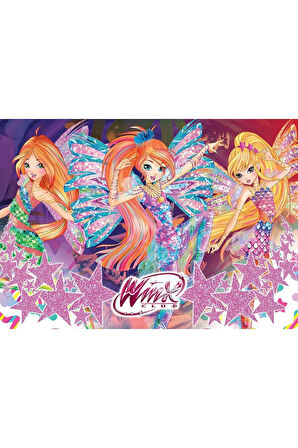 Kız Erkek Çocuk Oyuncak WINX714 KS Winx / 100 Parça Puzzle Kız Erkek Çocuk Oyuncak Eğitici Oyuncakla