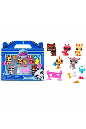 Kız Erkek Çocuk Oyuncak Littlest Pet Shop Minişler 5'li Figür Seti S1 Kız Erkek Çocuk Oyuncak Eğitic