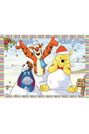 Kız Erkek Çocuk Oyuncak WN714 KS, Winnie The Pooh, 100 Parça Puzzle Kız Erkek Çocuk Oyuncak Eğitici
