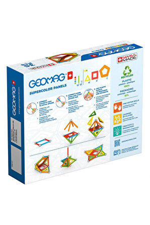 Kız Erkek Çocuk Oyuncak Geomag Supercolor Panels Manyetik Zeka Oyunu 35 Parça Kız Erkek Çocuk Oyunca