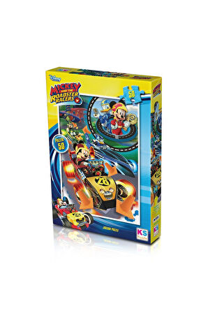 Kız Erkek Çocuk Oyuncak MCH709 KS Mickey Mouse / 50 Parça Puzzle Kız Erkek Çocuk Oyuncak Eğitici Oyu