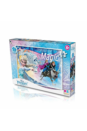 Kız Erkek Çocuk Oyuncak FRZ709 Frozen 50 Parça Çocuk Puzzle -KS Puzzle Kız Erkek Çocuk Oyuncak Eğiti