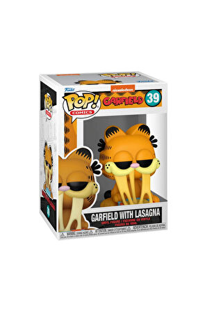 Kız Erkek Çocuk Oyuncak Funko POP Comics Garfield Garfield w/Lasagna Pan Kız Erkek Çocuk Oyuncak Eği