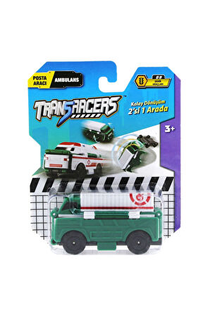 Kız Erkek Çocuk Oyuncak Transracers Dönüşen Araçlar Posta Aracı / Ambulans Kız Erkek Çocuk Oyuncak E