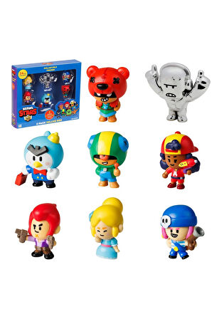 Eğitici Oyuncaklar Brawl Stars 8'li Delüks Figür Kız Erkek Çocuk Oyuncak Eğitici Oyuncaklar