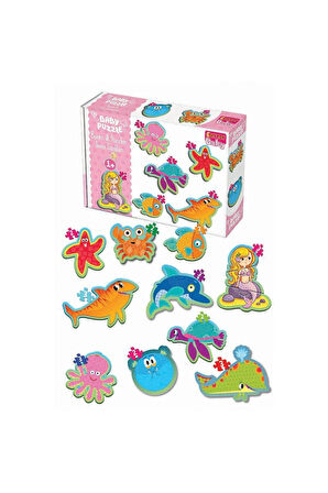 Kız Erkek Çocuk Oyuncak 1710 Dıytoy, Baby Puzzle-Benim İlk Puzzle Deniz Canlıları Kız Erkek Çocuk Oy