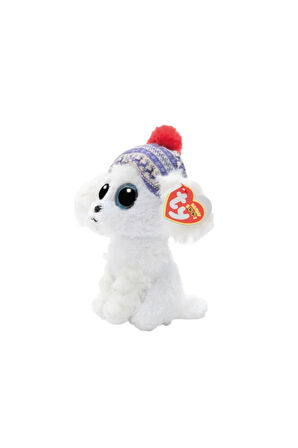 Kız Erkek Çocuk Oyuncak Ty Beanie Boos Bereli Beyaz Peluş Köpek Sleighbell 18cm Kız Erkek Çocuk Oyun