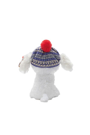 Kız Erkek Çocuk Oyuncak Ty Beanie Boos Bereli Beyaz Peluş Köpek Sleighbell 18cm Kız Erkek Çocuk Oyun