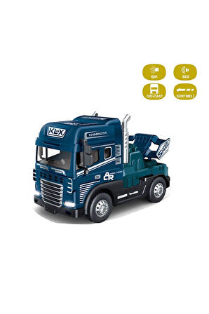 Kız Erkek Çocuk Oyuncak KLX600-344 Sürtmeli Işıklı Müzikli Çekici Tır Kafası 1:24 Kız Erkek Çocuk Oy