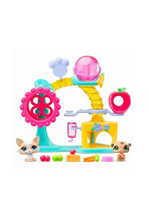 Kız Erkek Çocuk Oyuncak 5196 Littlest Pet Shop Minişler Eğlence Fabrikası Oyun Seti S1 -Sunman Kız E