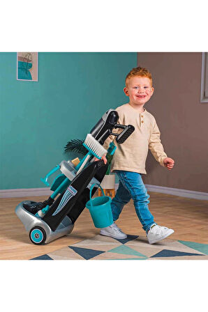 Kız Erkek Çocuk Oyuncak Rowenta Arabalı Elektrikli Süpürge 7600330319 Kız Erkek Çocuk Oyuncak Eğitic