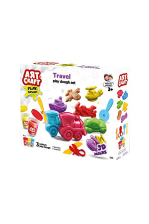 Kız Erkek Çocuk Oyuncak 03998 Art Craft Seyahat Araçları Hamur Set 168 Gr -Fentoys Kız Erkek Çocuk O