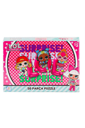 Kız Erkek Çocuk Oyuncak LOL0054 Lol 50 Parça Puzzle -Laço Kız Erkek Çocuk Oyuncak Eğitici Oyuncaklar