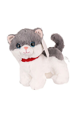 Kız Erkek Çocuk Oyuncak KZL-2311010 Peluş Miyavlayan Kedi Kız Erkek Çocuk Oyuncak Eğitici Oyuncaklar