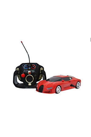 Kız Erkek Çocuk Oyuncak Uzaktan Kumandalı Şarjlı Bugatti Benzeri Kırmızı Araba Kız Erkek Çocuk Oyunc