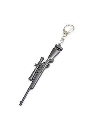 Kız Erkek Çocuk Oyuncak Pubg Metal Gri Keskin Nişancı Tüfeği Anahtarlık Kız Erkek Çocuk Oyuncak Eğit