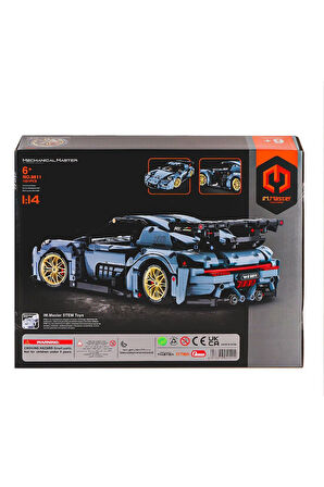 Kız Erkek Çocuk Oyuncak 98811 IMM Mekanik Master Süper Araba 1:14 Blokları 1221 Parça Kız Erkek Çocu