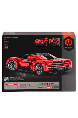 Kız Erkek Çocuk Oyuncak 9812 IMM Mekanik Master Blokları Süper Araba 1:14 1131 Parça Kız Erkek Çocuk