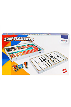 Kız Erkek Çocuk Oyuncak 416 Shuffleboard Oyunu 2IN1 Kız Erkek Çocuk Oyuncak Eğitici Oyuncaklar