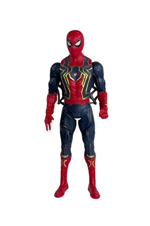 Kız Erkek Çocuk Eğlenceli Oyuncaklar Avengers Işıklı Örümcek Adam Figür Oyuncak 20Cm