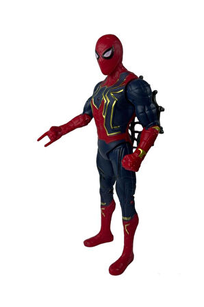 Kız Erkek Çocuk Eğlenceli Oyuncaklar Avengers Işıklı Örümcek Adam Figür Oyuncak 20Cm