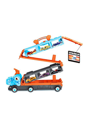 Kız Erkek Çocuk Oyuncak GD001 PARKURLU ARABA FIRLATAN DİNOZOR -VRD Kız Erkek Çocuk Oyuncak Eğitici O