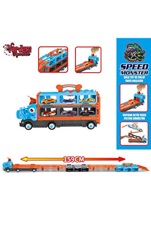 Kız Erkek Çocuk Oyuncak GD001 PARKURLU ARABA FIRLATAN DİNOZOR -VRD Kız Erkek Çocuk Oyuncak Eğitici O