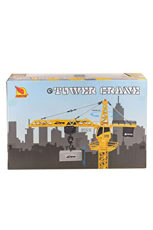 Kız Erkek Çocuk Oyuncak 4495 Kumandalı Sesli ve Işıklı İnşaat Vinç -Sunman Kız Erkek Çocuk Oyuncak E