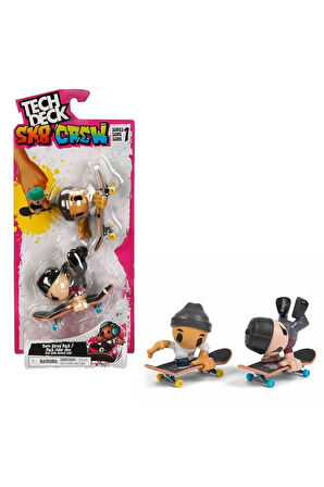 Kız Erkek Çocuk Oyuncak 6071061 Tech Deck SK8 Crew İkili Paket Kız Erkek Çocuk Oyuncak Eğitici Oyunc