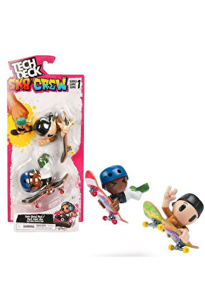 Kız Erkek Çocuk Oyuncak 6071061 Tech Deck SK8 Crew İkili Paket Kız Erkek Çocuk Oyuncak Eğitici Oyunc