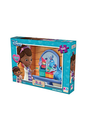 Kız Erkek Çocuk Oyuncak DOC714 KS Doc McStuffins / 100 Parça Puzzle Kız Erkek Çocuk Oyuncak Eğitici