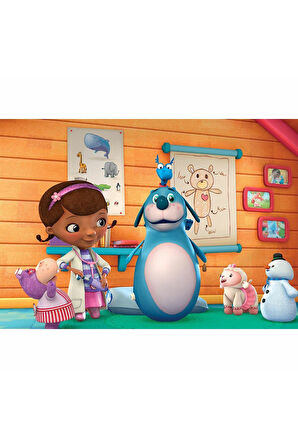 Kız Erkek Çocuk Oyuncak DOC709 KS Doc McStuffins / 50 Parça Puzzle Kız Erkek Çocuk Oyuncak Eğitici O