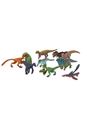 Kız Erkek Çocuk Oyuncak KL3-012A B PVC Küçük Dinazorlar 10lu Kız Erkek Çocuk Oyuncak Eğitici Oyuncak