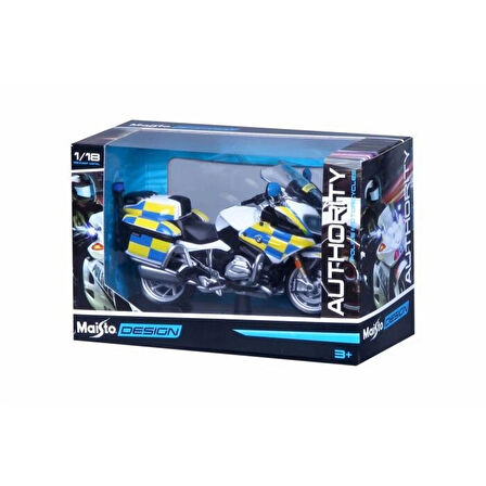 Maisto 1:18 Polis Motorsikleti Kız Erkek Çocuk Eğitici Öğretici Oyuncaklar Eğitici Oyuncaklar