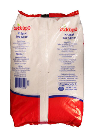 Tatküpü  Toz Şeker 5 kg