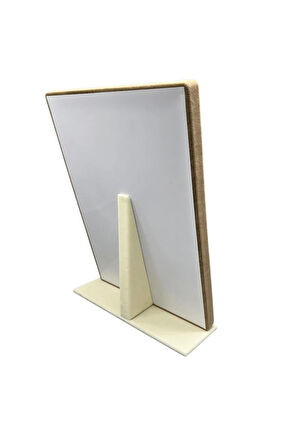 Süet Kumaş Tırnaklı Krem Renk 34/24 Cm Ayaklı Tırnaklı Tesbih Takı Standi